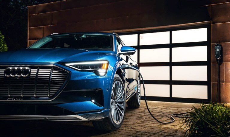 2022 Audi e-tron GT charging at home