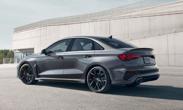 2023 Audi RS 3 Exterior Parked Outside Large Building