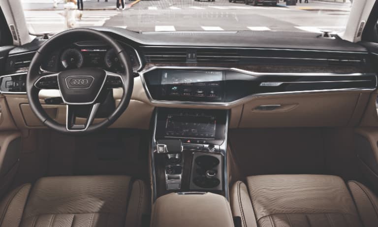 2019 Audi A6 Tan Leather Interior Dashboard