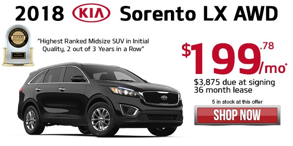 Sorento Lease
Special