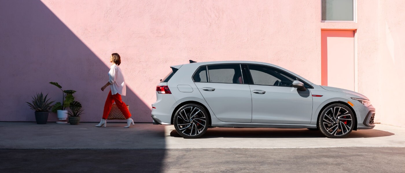 2024 Volkswagen Golf GTI Exterior Parked Driver Walking Away