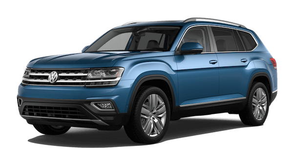 2019 Volkswagen Atlas SEL Premium A blue 2019 VW Atlas SEL Premium