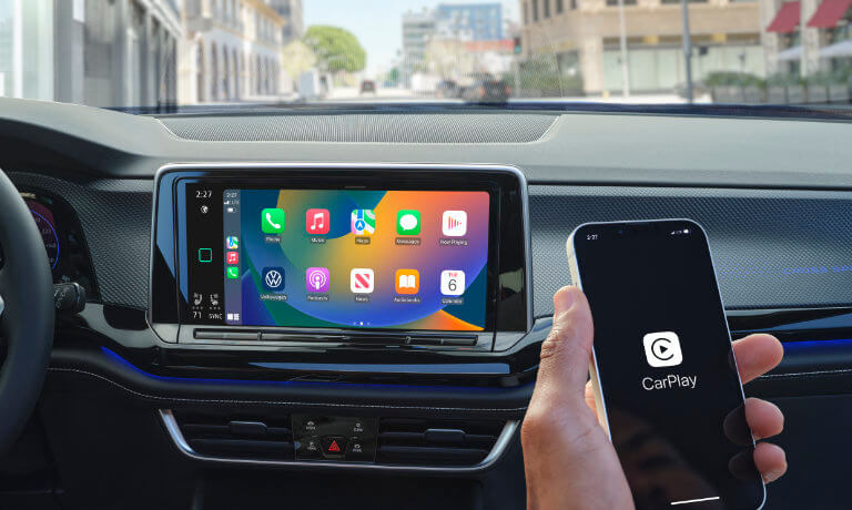 2026 Volkswagen Atlas Cross Sport Interior Infotainment Car Play