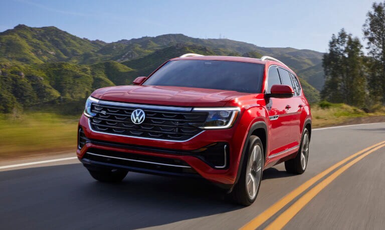 2025 VW Atlas Exterior On Country Road Turn