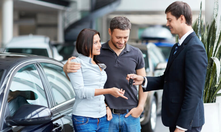Couple Taking Car Keys