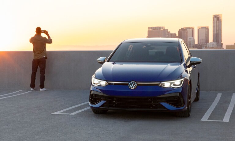 2024 Volkswagen Golf R Exterior Parking Garage Head On
