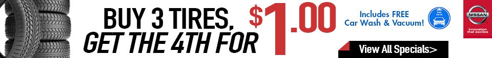 Tire Special at Team Nissan