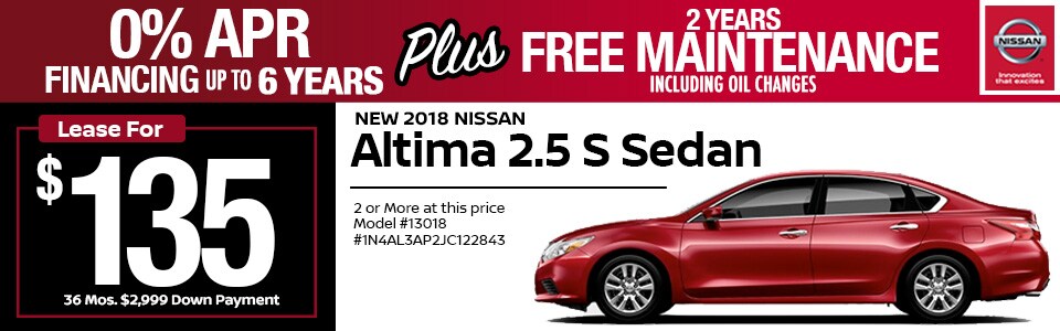 2018 Nissan Altima 2.5 S Sedan Lease Special at Team Nissan New Hampshire 2018 Nissan Altima 2.5 S Sedan Lease Special at Team Nissan New Hampshire