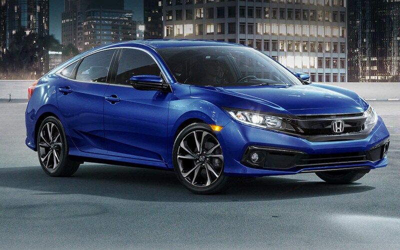 Blue Honda Civic