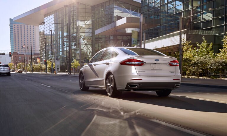 2020 Ford Fusion exterior driving in city