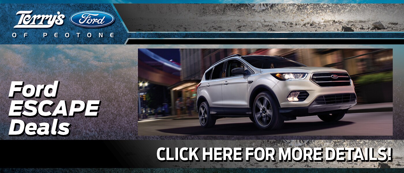2020 Ford Escape Deals banner