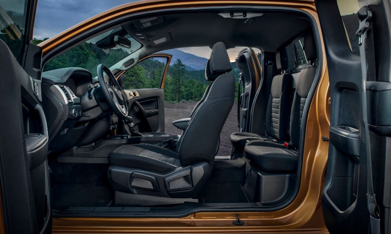 2020 Ford Ranger Interior side view of cab