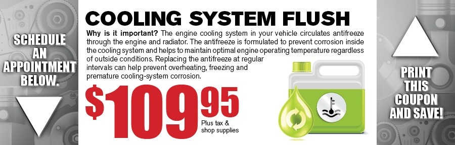Money Saving Auto Service Coupon from Texas Toyota of Grapevine TX for Coolant Flush