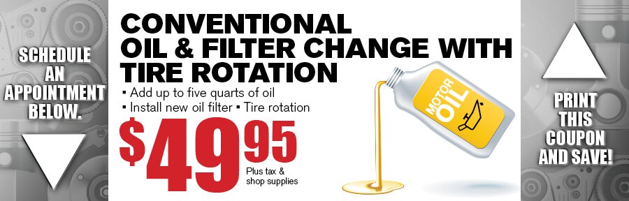 Money Saving Auto Service Coupon from Texas
Toyota of Grapevine TX for Conventional Oil and Filter Change with Tire
Rotation