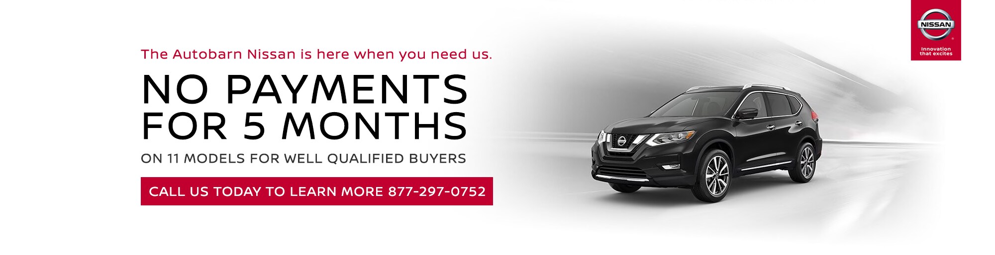No Payments for 5 Months No Payments for 5 Months | The Autobarn Nissan of Evanston