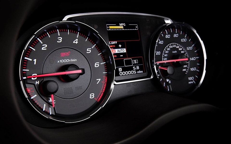 Subaru WRX STI Dash