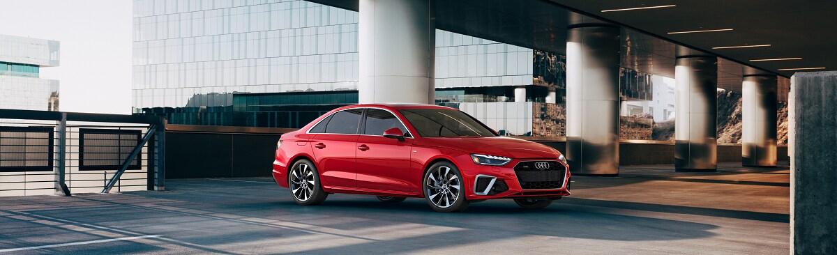2020 Audi A4 Prestige Sedan Tango Red Metallic Side View