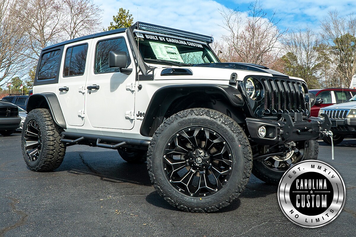 Jeep Wrangler JL White With Black Accents Build Details Carolina Custom