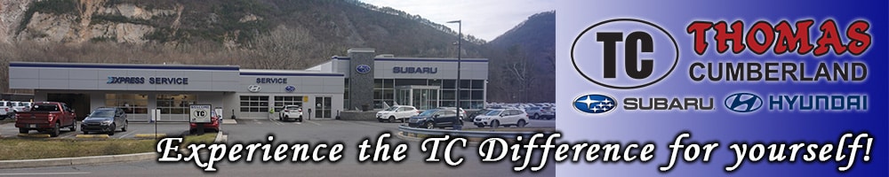 Thomas Cumberland Subaru Hyundai Dealership Banner