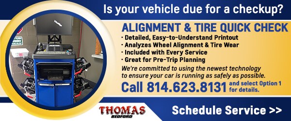 Free Tire Alignment Check Bedford PA