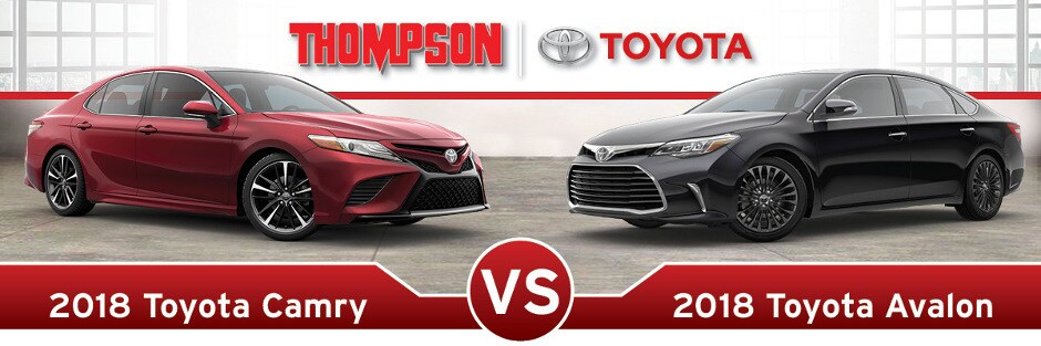 2018 Toyota Camry vs. 2018 Toyota Avalon Banner.jpg