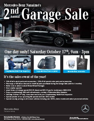 Mercedes-Benz Nanaimo's
2nd Annual Garage Sale