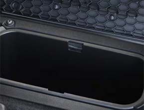 fold-flat load floor with under-seat storage