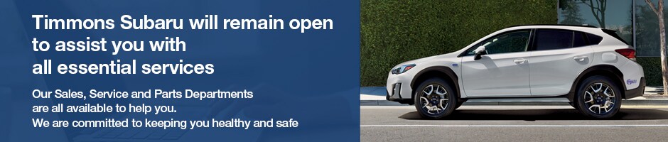 Timmons-Subaru--is-Open-for-Business.jpg Timmons Subaru is safe and Open for Business
