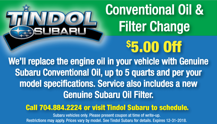 Tindol-Subaru-$5-Off-Oil-Change-12-2018.png
