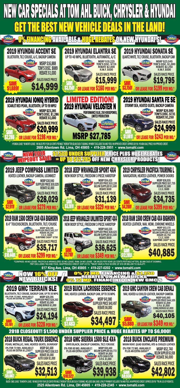 New Car Specials