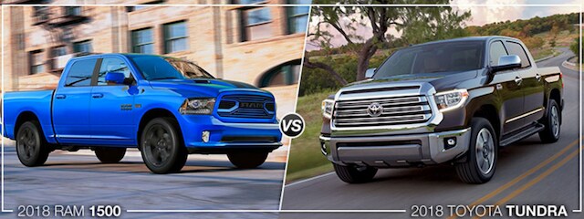 2018 RAM 1500 vs 2018 Toyota Tundra