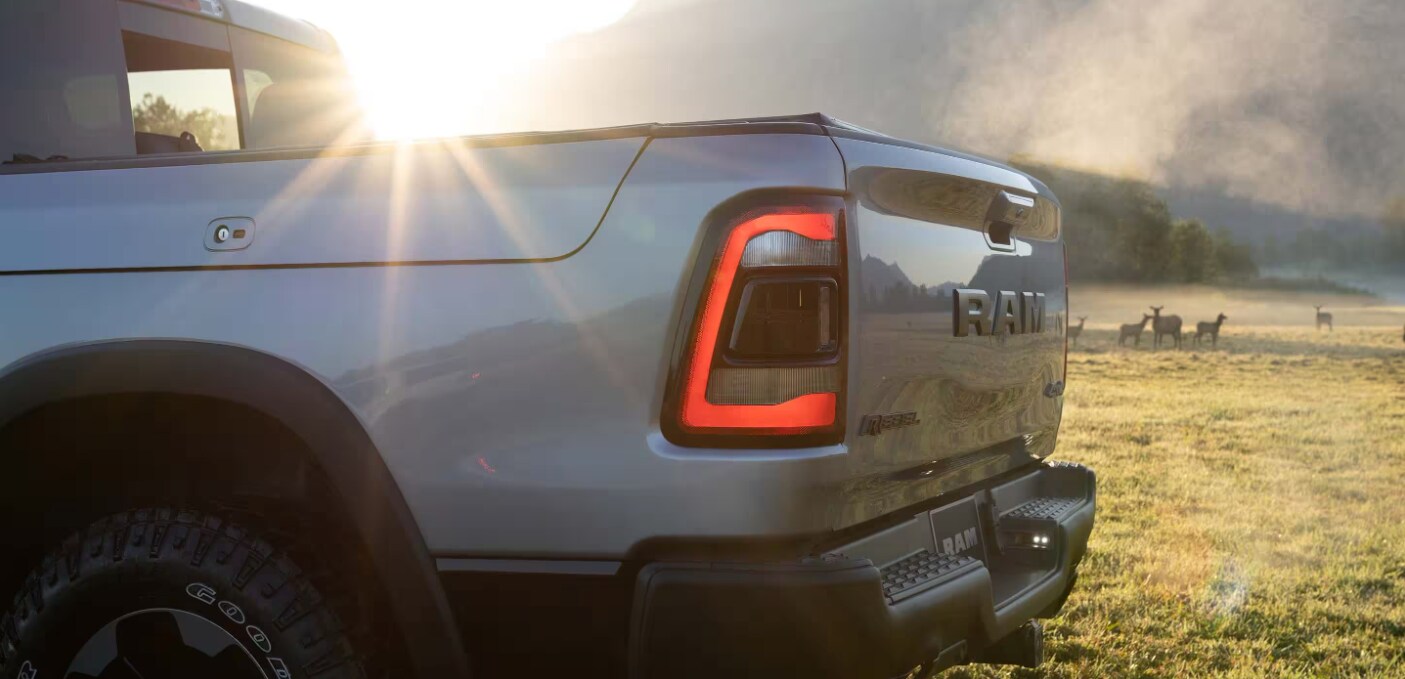 A close-up of the 2024 RAM 1500 Rebel truck bed A close-up of the 2024 RAM 1500 Rebel truck bed