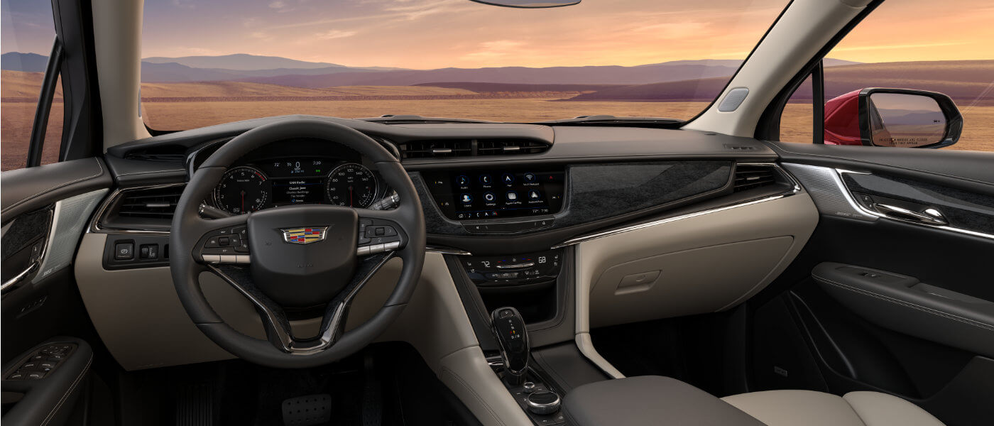 2025 Cadillac XT6 interior front and dashboard