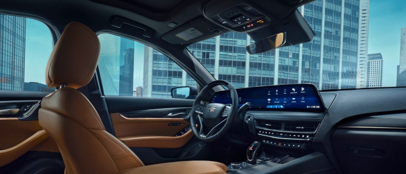 2025 Cadillac CT5 interior front seats and dashboard