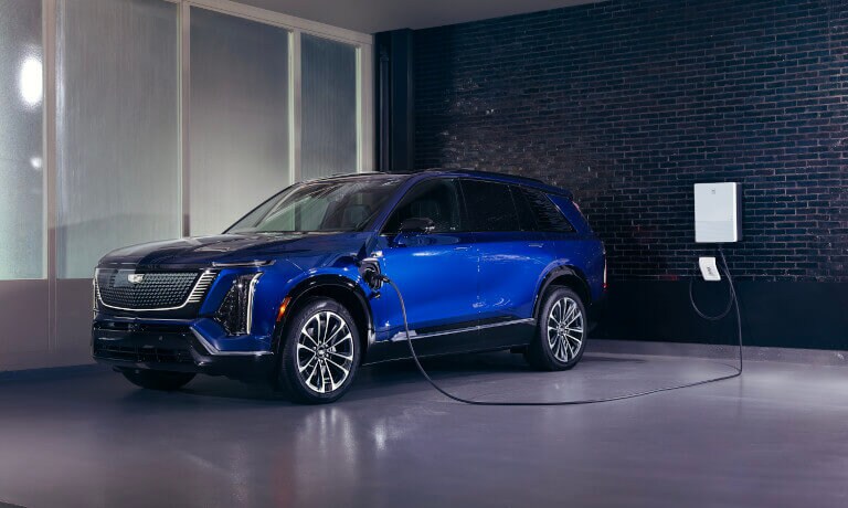 2026 Cadillac VISTIQ charging in a garage