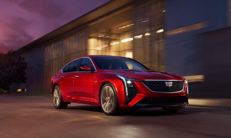 2025 Cadillac CT5 driving on city street