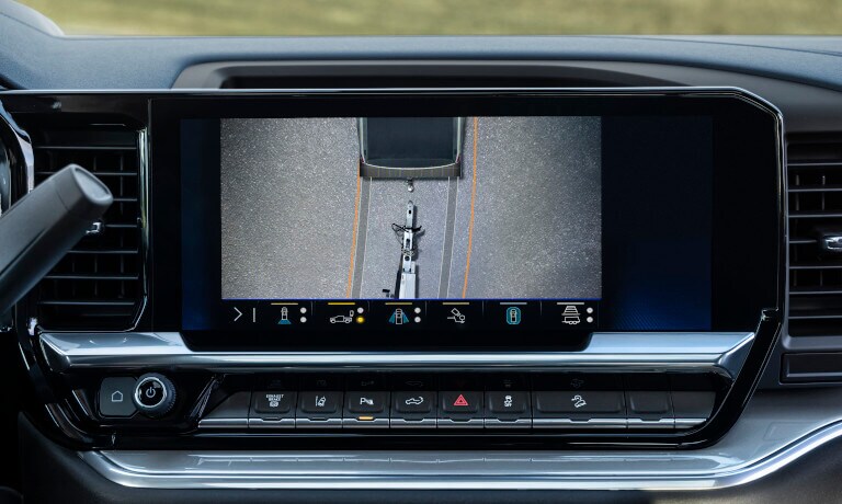 2025 Chevy Silverado 2500 infotainment system and trailer camera