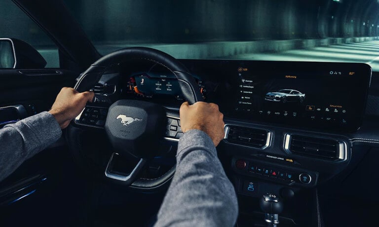 2025 Ford Mustang Interior Infotainment System And Wheel