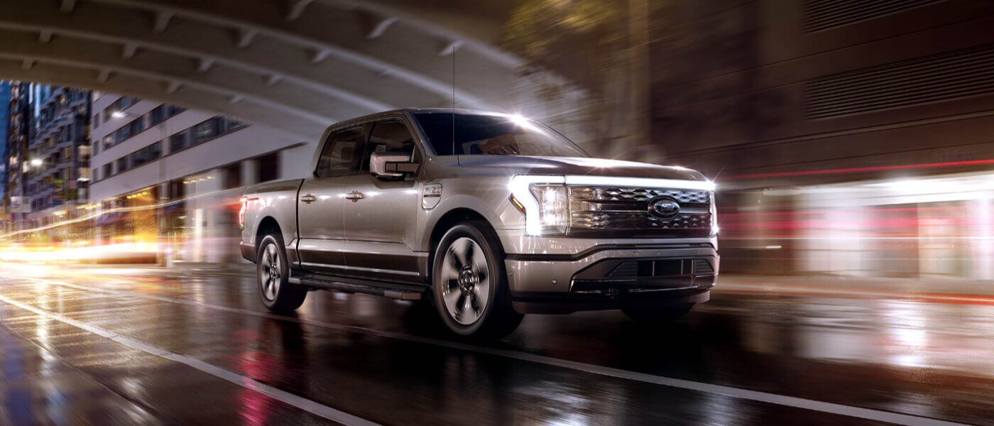 2025 Ford F-150 Lightning Exterior City Night