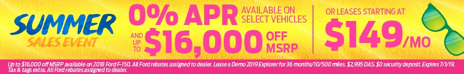 Tom Masano Ford Summer Sales Event