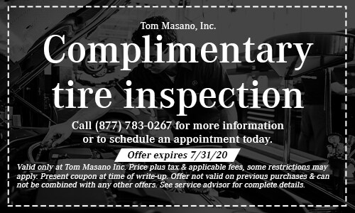 Tom Masano Inc Complimentary Tire Inspection