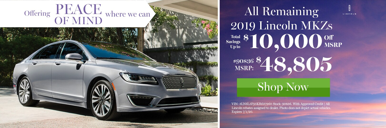 2019 LINCOLN MKZ