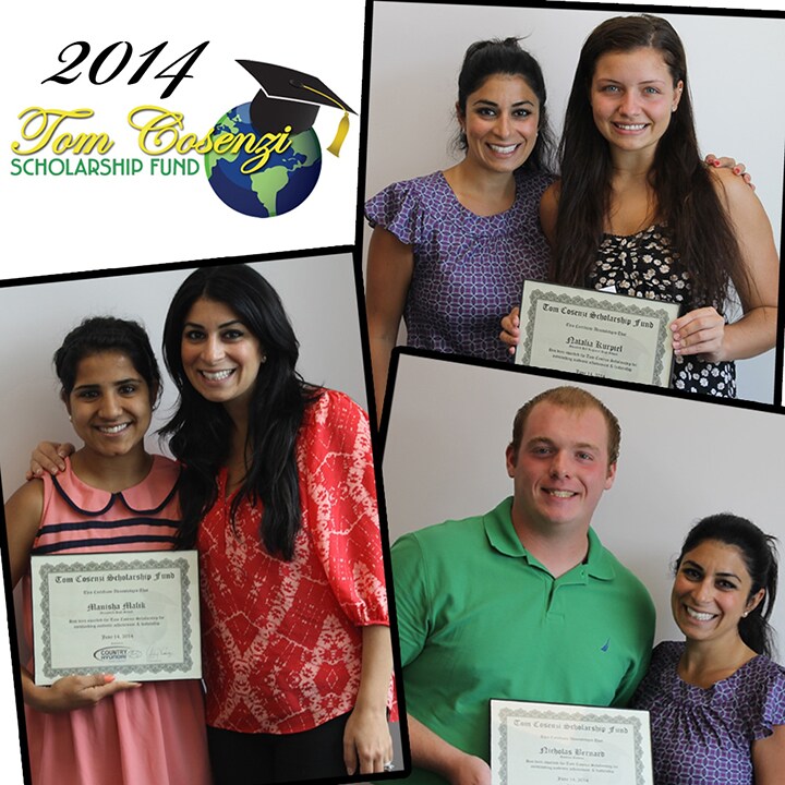 Tom Cosenzi Scholarship Fund - 2014 Winners Tom Cosenzi Scholarship Fund - 2014 Winners