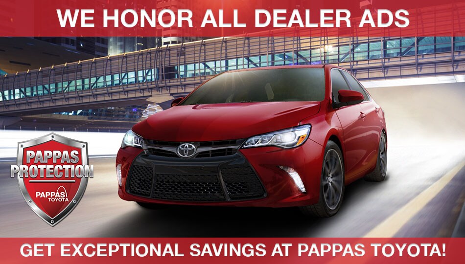 Drive New Toyota savings Pappas Toyota St. Peters MO