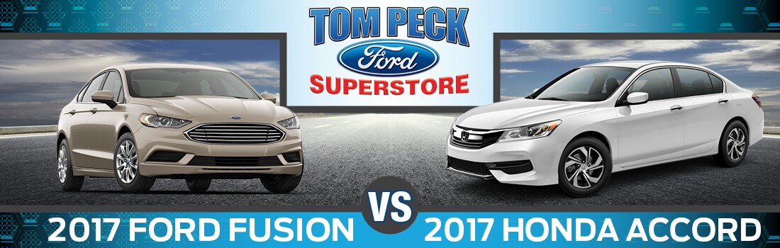 2017 Ford Fusion vs. 2017 Honda Accord Near Crystal Lake, IL