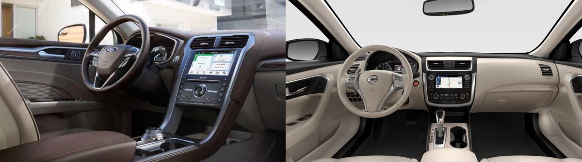 2017 Ford Fusion vs. 2017 Nissan Altima Interior Comparisons Near Crystal Lake, IL