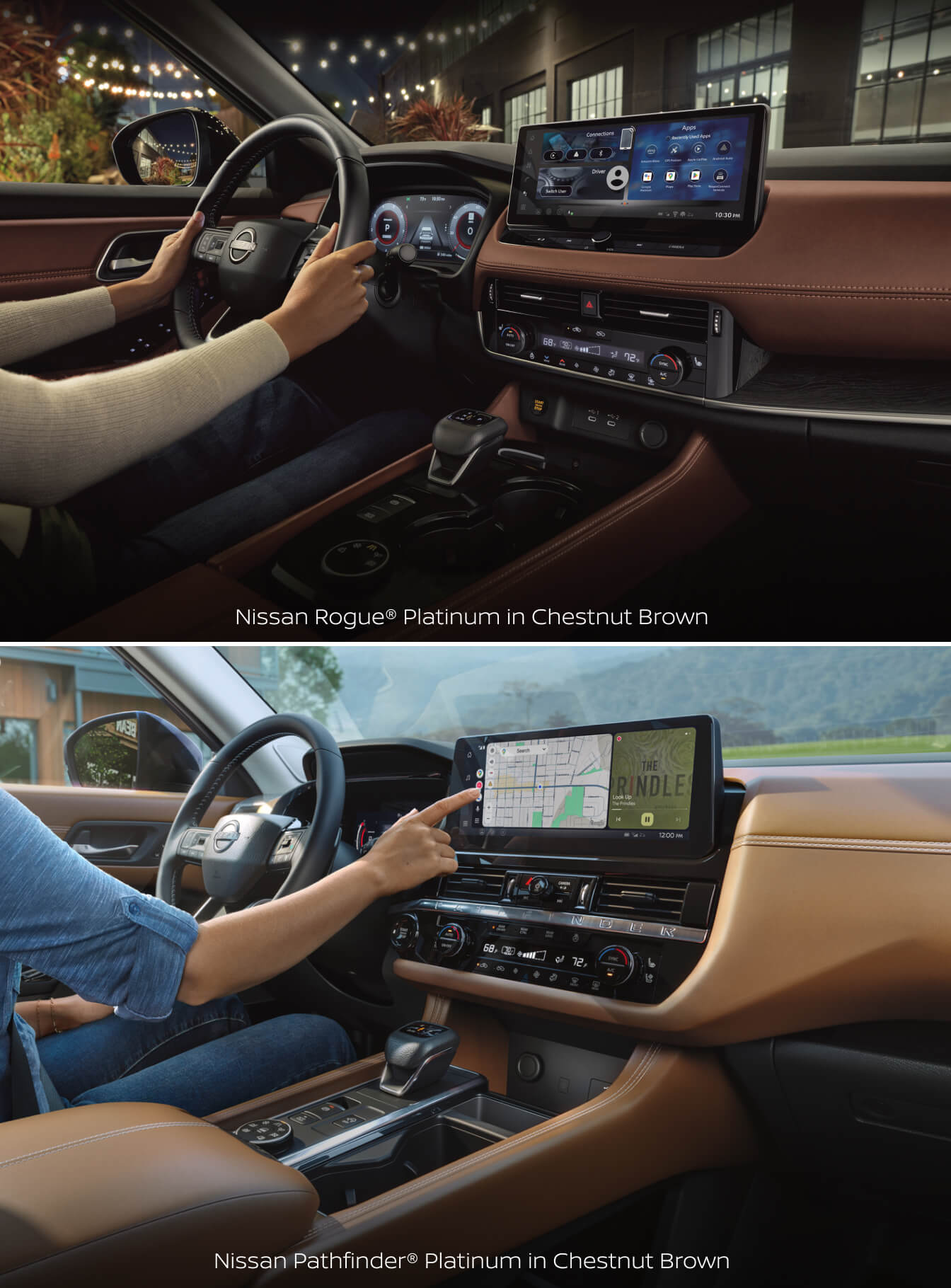 Nissan Rogue vs. Nissan Pathfinder: Interior & Tech Features