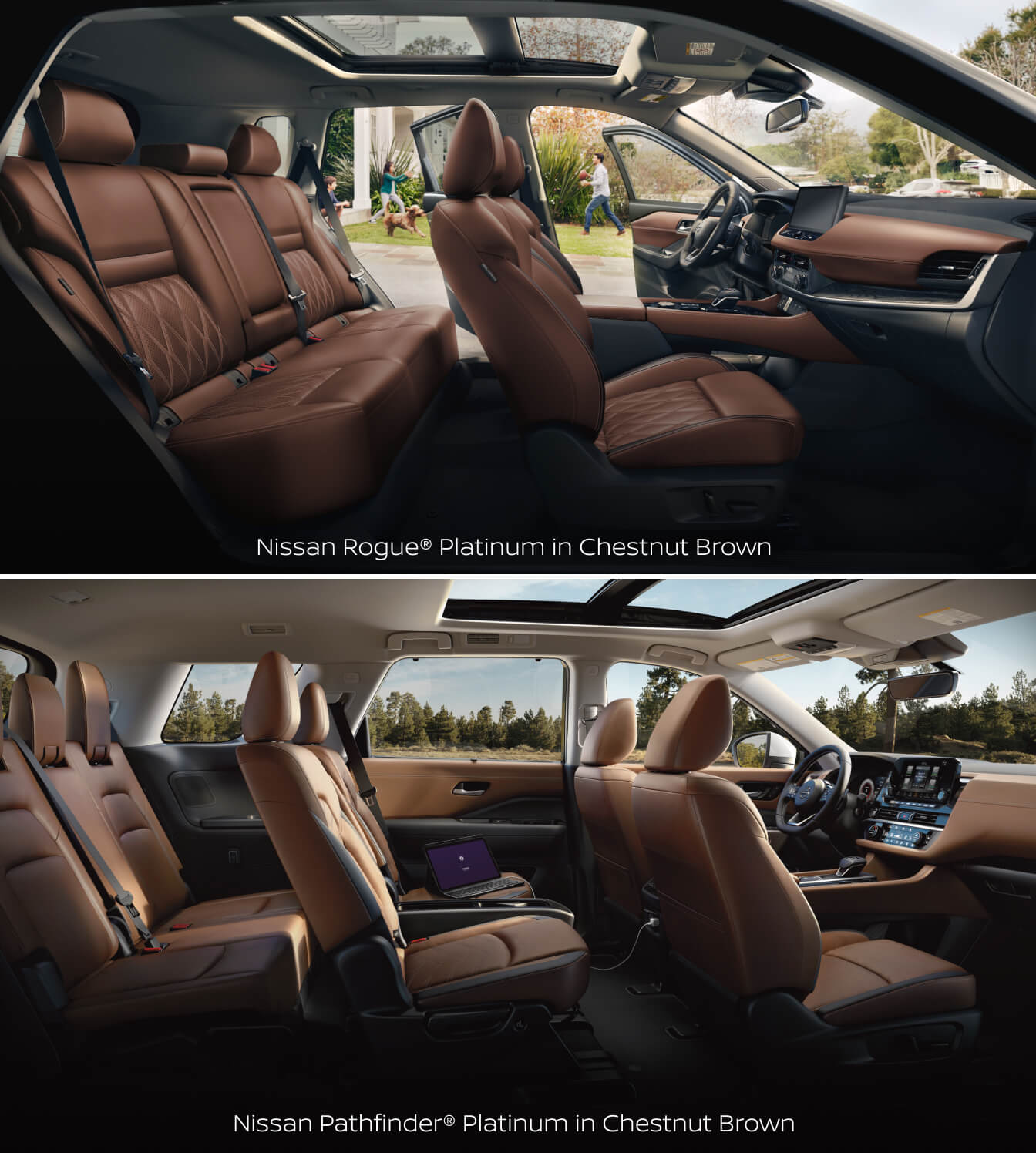 Nissan Rogue vs. Nissan Pathfinder Size & Dimensions