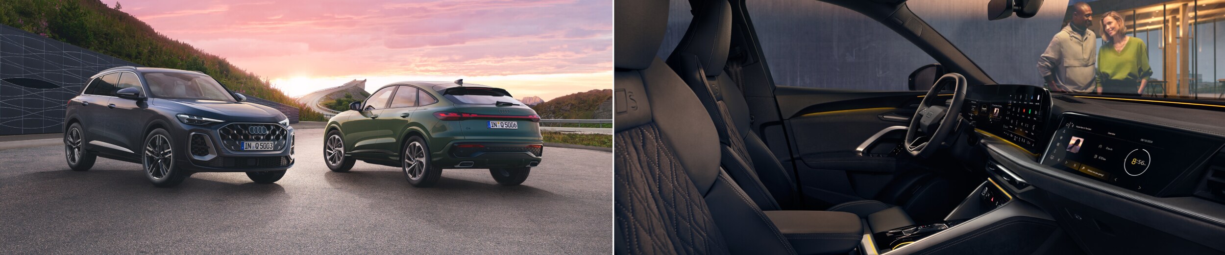 Audi Q5 Interior and Exterior shots