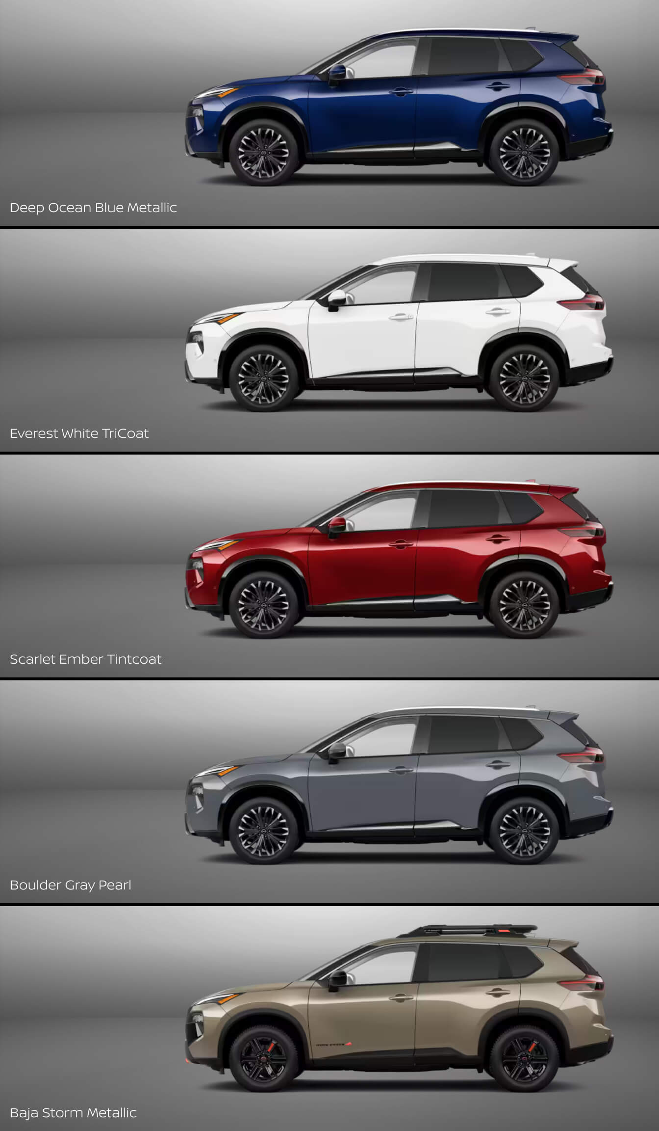 2025 Nissan Rogue Exterior Colors